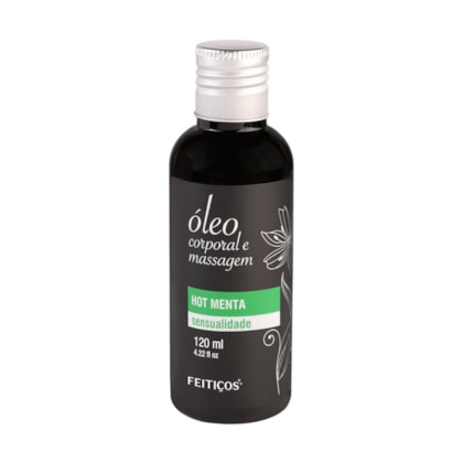 Óleo Corporal Para Massagem Com Alto Poder de Hidratação e Aroma Hot Menta Que Traz Sensualidade ao Momento