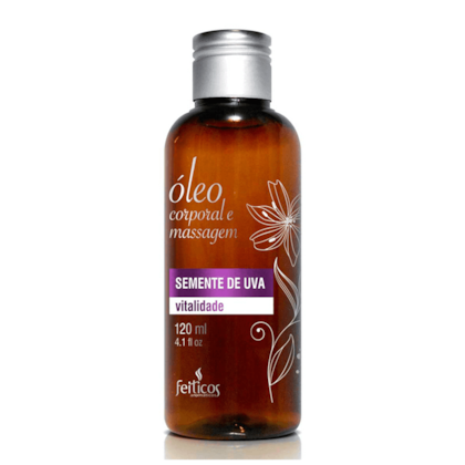 Óleo Corporal para Massagem Vitalidade | Aroma: Semente de Uva