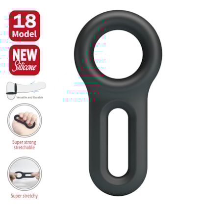 Oniel - Anel Duplo Para Pênis e Escroto em SIlicone Mega Macio