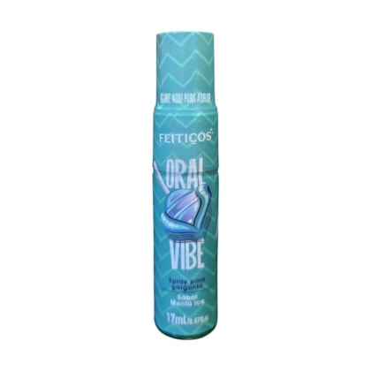 Oral Vibe Menta Ice - Spray Para Garganta Profunda Com Sensações Vibrantes e Intensas