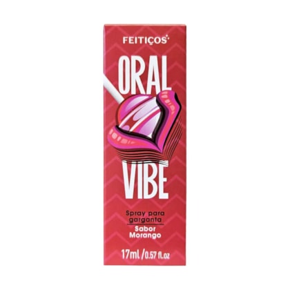 Oral Vibe Morango – Spray Para Garganta Profunda Com Sensações Vibrantes e Intensas