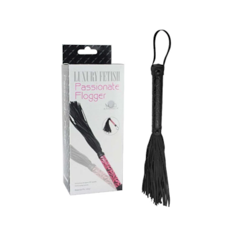 Passionate Flogger - Chicote De Luxo em Tiras com 38cm | Preto