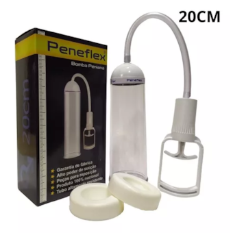 Peneflex - Bomba Peniana Manual Com Gatilho | Tubo 20 x 6cm