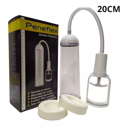 Peneflex - Bomba Peniana Manual Com Gatilho | Tubo 20 x 6cm