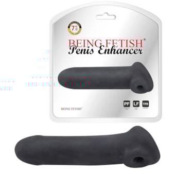 Penis Enhancer M - Capa Peniana em Cyberskin Com Abertura para o Escroto e Texturas Interna