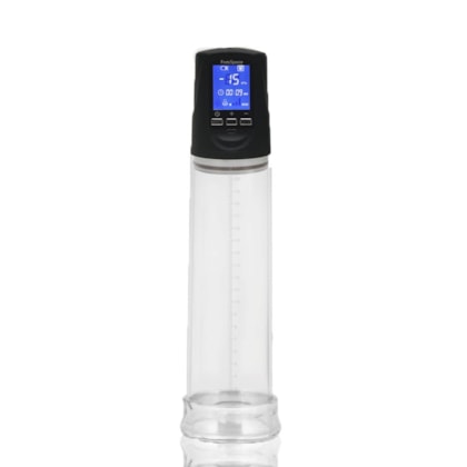 Pênis Pump II - Bomba Peniana Recarregável de Sucção Automática e Visor LED Digital