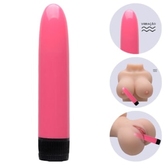 Personal Super - Vibrador Clássico Multivelocidade Com Textura Lisa | Pink