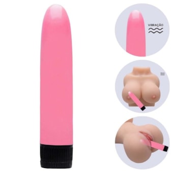 Personal Super - Vibrador Clássico Multivelocidade Com Textura Lisa | Rosa