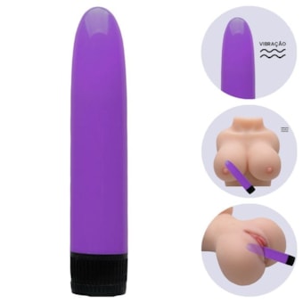 Personal Super - Vibrador Clássico Multivelocidade Com Textura Lisa | Roxo