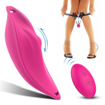 Petal-RCT - Calcinha de Renda, Vibrador com 9 Pulsações e Controle Remoto | Rosa