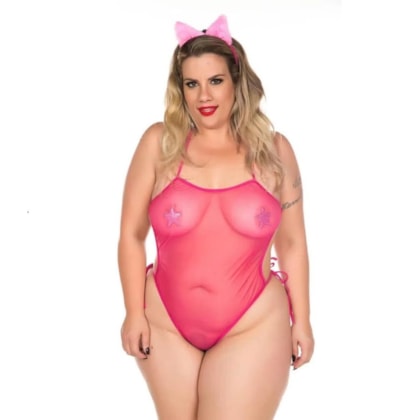 Pimenta Sexy 2075 - Mini Fantasia II Gatinha Plus Size