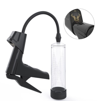 Pistol Passion Pump - Bomba Peniana Manual Com Sistema de Pistola e Barômetro Digital | Tubo: 22 x 6,5cm