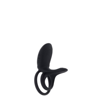 Playboy Just Right - Anel Duplo Peniano e Escrotal Com 10 Funções de Vibração à Prova D'água e Submersível