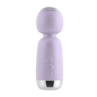Playboy Royal Mini - Vibrador Mini Varinha Massageadora Com 10 Funções de Vibração à Prova D'água e Submersível