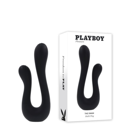 Playboy The Swan - Vibrador Duplo Com Motores Independentes, 10 Funções de Vibração em Cada à Prova D'água e Submersível