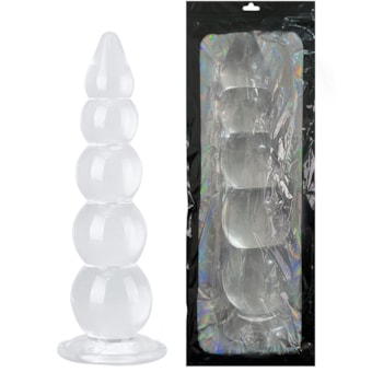 Plug Anal com Esferas Escalonadas e Ventosa | 40cm