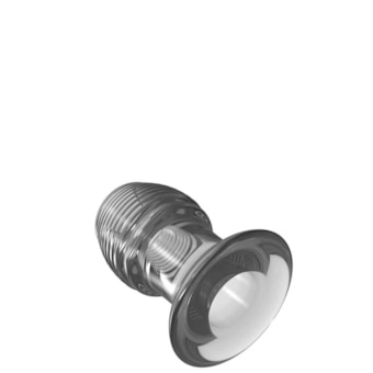 Plug Anal de 7,6cm Com Ranhuras em Alto Relevo e Túnel Interno Vazado