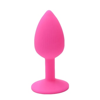 Plug Anal em Silicone Com Ventosa | Tam. P (7cm)