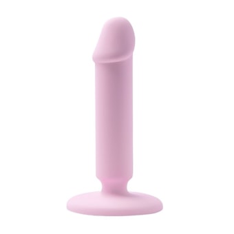 Plug Anal Rosa Com Base e Glande