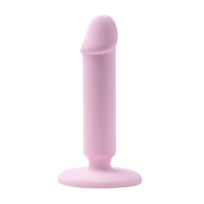 Plug Anal Rosa Com Base e Glande