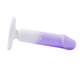 Plug Anal Roxo Com Base e Glande | 14,8cm
