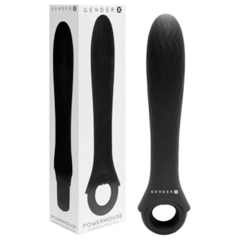 Powerhouse - Vibrador Com Motor Extraforte de 12 Funções, Alça de Segurança, Prova D'água e Submersível