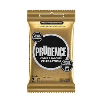 Prudence - Celebration | Preservativo Com Aroma e Sabor de Vinho