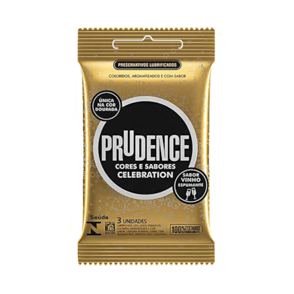 Prudence - Celebration | Preservativo Com Aroma e Sabor de Vinho