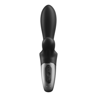 Satisfyer Heat Climax+ - Vibrador Unissex, Ponto P e Ponto G com 12 Vibrações em 2 Motores, Aplicativo e à Prova D'água