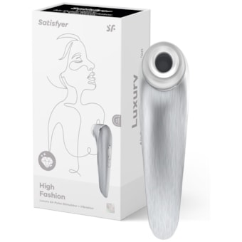 Satisfyer High Fashion - Sugador do Clítoris Luxuoso Com 11 Funções de Ondas de Pressão e 10 de Vibração à Prova D'água