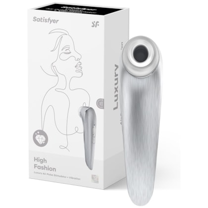 Satisfyer High Fashion - Sugador do Clítoris Luxuoso Com 11 Funções de Ondas de Pressão e 10 de Vibração à Prova D'água