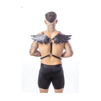 Sd Clothing - Asa Em Couro Sintético Preto