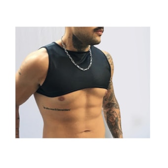 Sd Clothing - Cropped Masculino em Cirré Preto