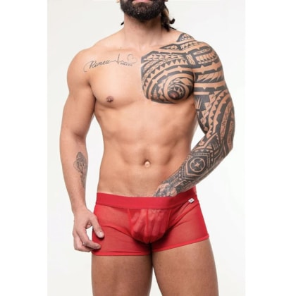 Sd Clothing - Cueca Boxer Em Tule Vermelho