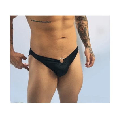 Sd Clothing - Cueca Sex Masculina Em Cirrê Com Detalhe De Metal