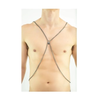 Sd Clothing - Harness Corrente Caveira Pequena | Grafite