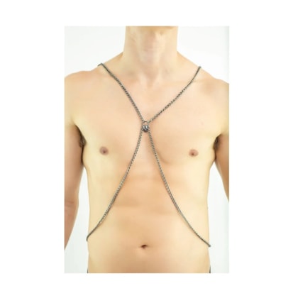 Sd Clothing - Harness Corrente Caveira Pequena | Grafite