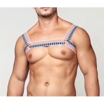 Sd Clothing - Harness Elastico America Com Triangulo Branco | Tamanho: Único