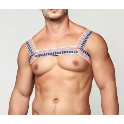 Sd Clothing - Harness Elastico America Com Triangulo Branco | Tamanho: Único