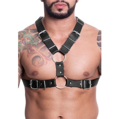 Sd Clothing - Harness Em Couro Sintético Preto | Tamanho: Único