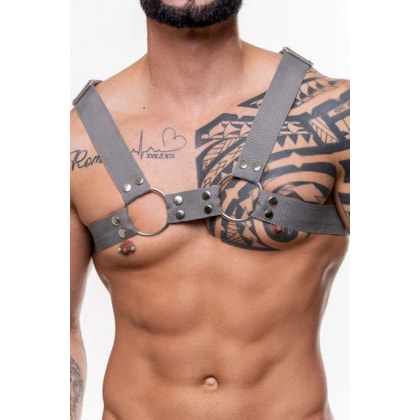 SD Clothing - Harness H Em Nylon na Cor Cinza | Tamanho: Único