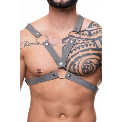 SD Clothing - Harness X Em  Nylon na Cor Cinza | Tamanho: Único