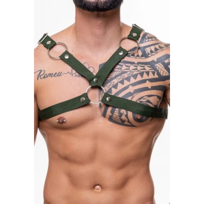 Sd Clothing - Harness X Em Nylon na Cor Verde Musgo | Tamanho: Único