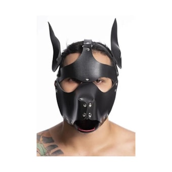 Sd Clothing - Mascara Cachorro Em Couro Sintético