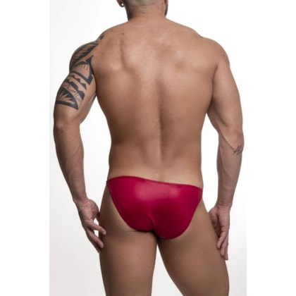Sd Clothing - Tanga Em Cirre Vermelho e Preto Ousadia Total