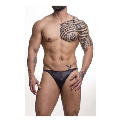 Sd Clothing - Tanga Em Cirre Vermelho e Preto Ousadia Total