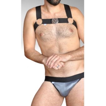 SD Clothing – Conjunto com Cueca Sintética e Harness Presença Visual