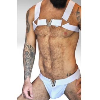 SD Clothing – Conjunto Sexy com Cueca em Couro Sintético e Harness