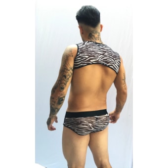 SD Clothing – Conjunto Sexy Masculino em Tule e Suplex