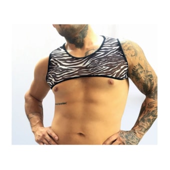 SD Clothing – Conjunto Sexy Masculino em Tule e Suplex